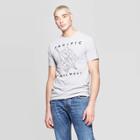 Men's Short Sleeve Crewneck Adventure Pacific Compass Graphic T-shirt - Awake Gray