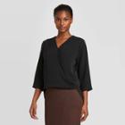 Women's 3/4 Sleeve Blouse - Prologue Black