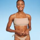 Juniors' Mini Ring Bralette Bikini Top - Xhilaration Beige D/dd Cup