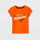 Toddler Girls' 'halloween' Short Sleeve Graphic T-shirt - Cat & Jack Orange