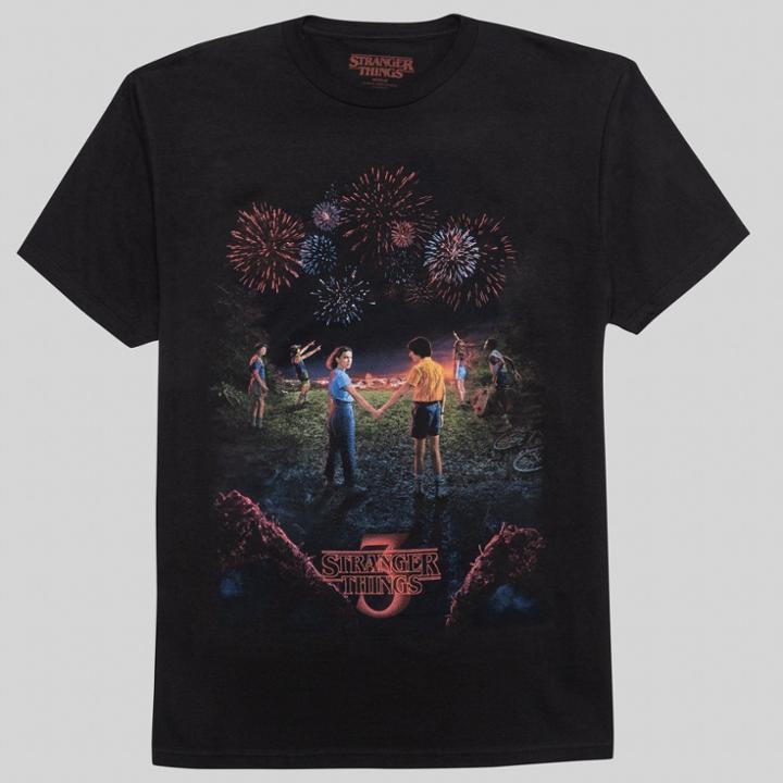 Adult Stranger Things 3 Short Sleeve T-shirt - Black M, Adult Unisex