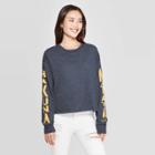 Target Women's Hakuna Matata Long Sleeve Graphic Sweatshirt (juniors') - Black
