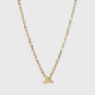 Target New York Mini Solid Icon Necklace - Gold, Gold New York