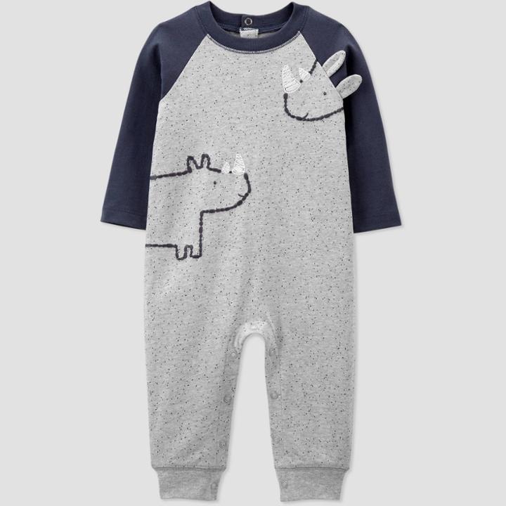 Baby Boys' Rhino Speckled Jumpsuit - Just One You Made By Carter's