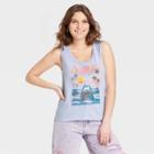 Women's Jaws Graphic Tank Top - Blue