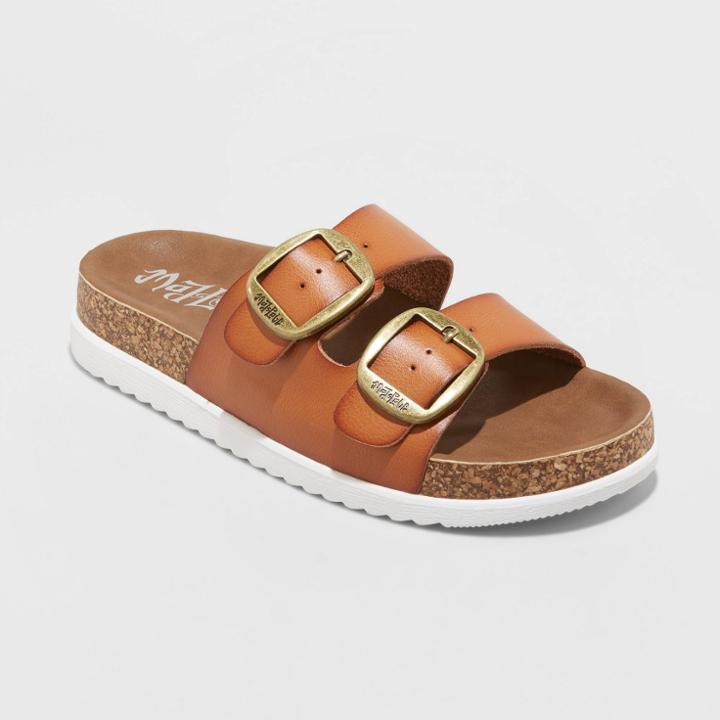 Women's Mad Love Genna Platform Footbed Sandals - Tan