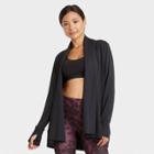 Women's French Terry Cardigan - All In Motion Black