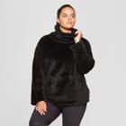 Women's Plus Size Sherpa Pullover Title - Joylab Black