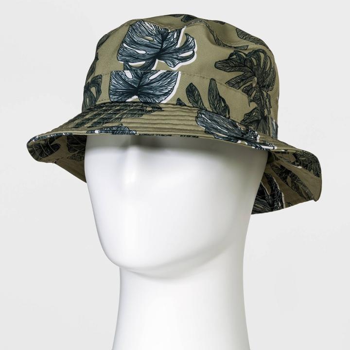Printed Bucket Hat - Goodfellow & Co Green