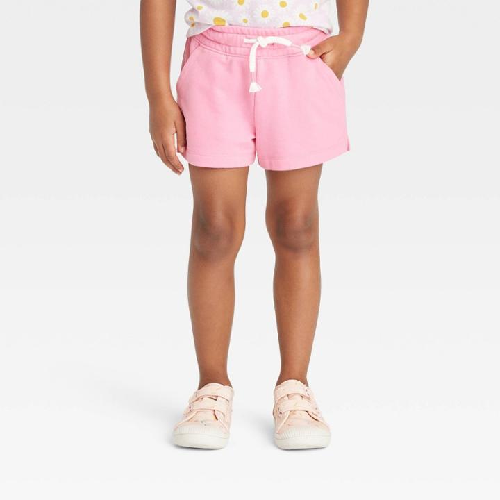Toddler Girls' Knit Shorts - Cat & Jack Pink