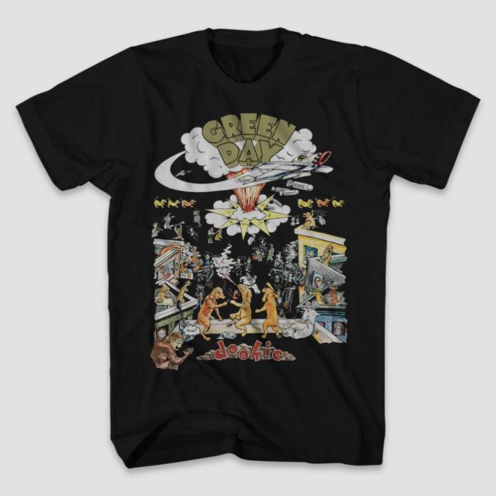 Men's Warner Bros. Green Day 'dookie' Short Sleeve T-shirt - Black