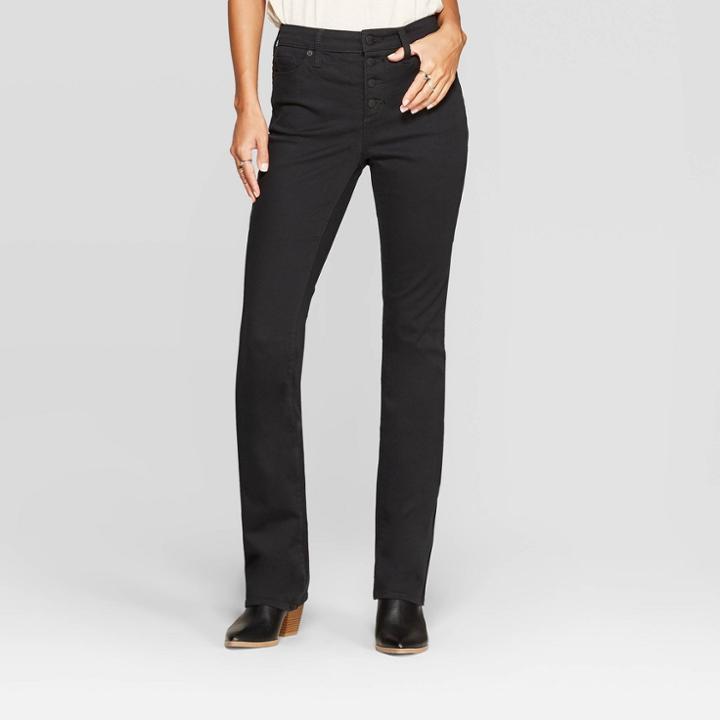 Petitewomen's High-rise Skinny Jeans - Universal Thread Black 4