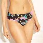 Target Women's Fold Over Hipster Bikini Bottom - Sunn Lab Swim Black Floral