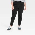 Women's Plus Size High-rise Corduroy Skinny Jeans - Universal Thread Black