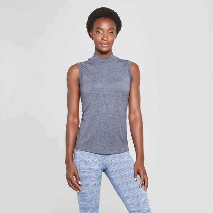 Women's Active Open Back Tank Top - C9 Champion Xavier Navy Heather