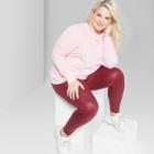 Women's Plus Size Long Sleeve Oversized Crew Neck T-shirt - Wild Fable Pink