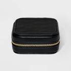 Small Faux Leather Zippered Travel Case Storage - A New Day Black, Adult Unisex