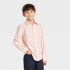Boys' Long Sleeve Button-down Suiting Shirt - Cat & Jack Peach Orange