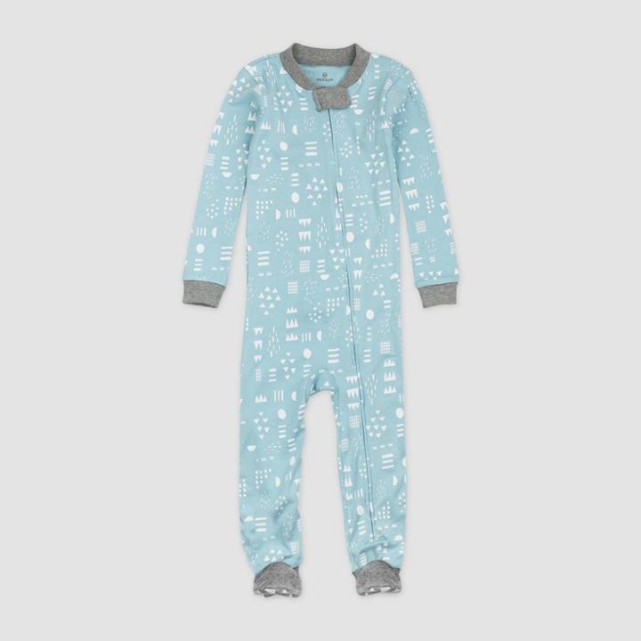 Honest Baby Play Organic Cotton Footed Pajama - Blue