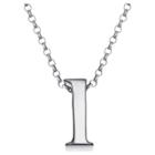Distributed By Target Women's Sterling Silver 'l' Initial Charm Pendant -