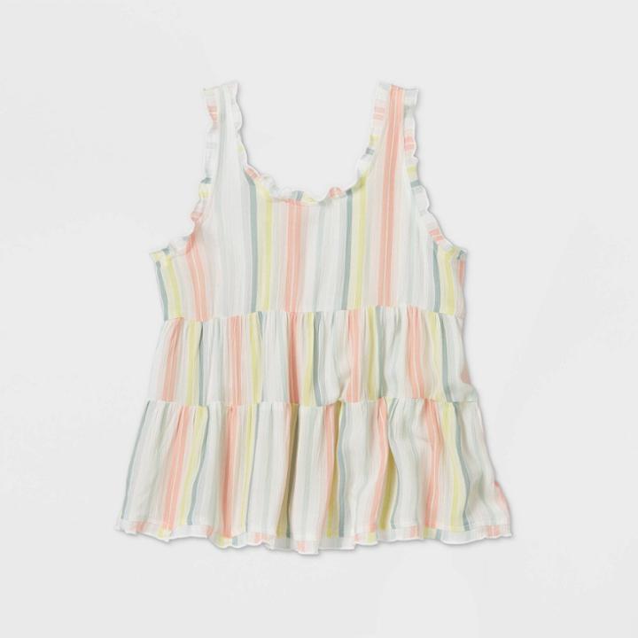 Girls' Stripe Print Tank Top - Art Class