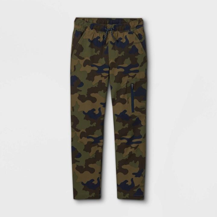 Boys' Stretch Pull-on Quick Dry Jogger Fit Pants - Cat & Jack Green