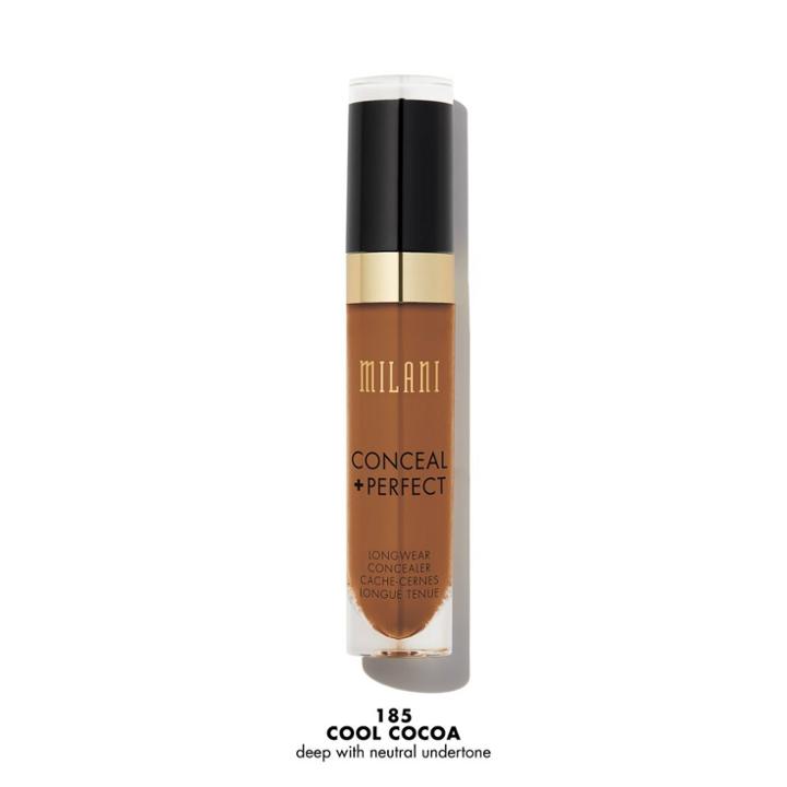 Milani Conceal + Perfect Long Wear Concealer Cool Cocoa - 0.17 Fl Oz, Cool Brown