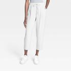 Women's High-rise Tapered Fluid Ankle Pull-on Pants - A New Day Gray