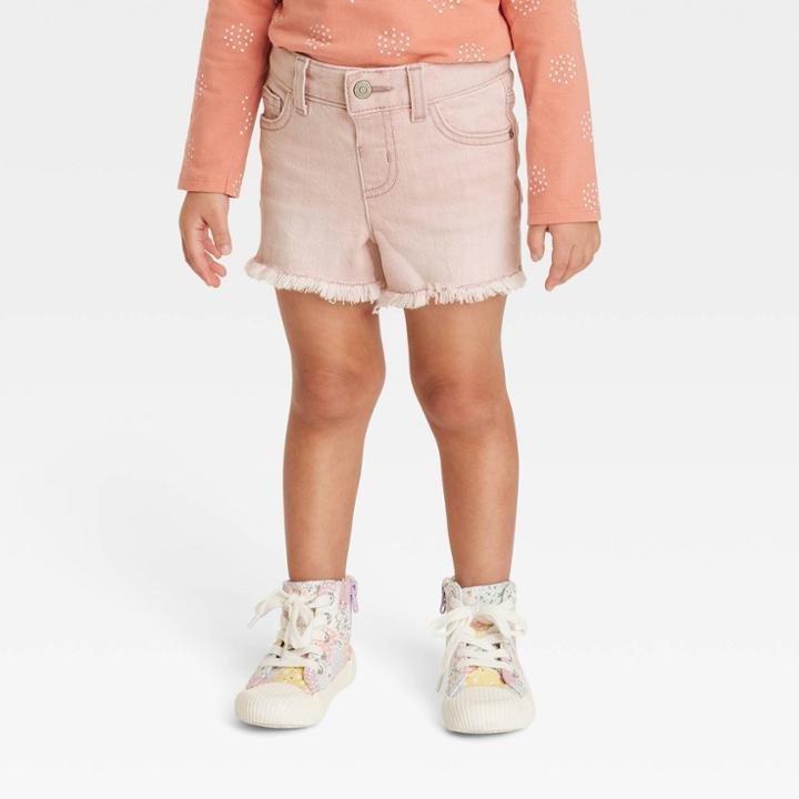 Toddler Girls' Cut-off Shorts - Cat & Jack Pink