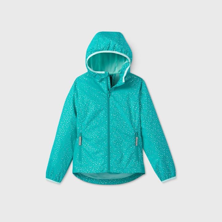 Girls' Windbreaker Jacket - All In Motion Turquoise