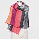 Women's Striped Blanket Scarf - A New Day