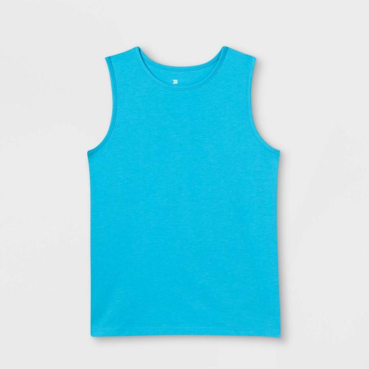 Boys' Sleeveless T-shirt - All In Motion Aqua