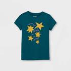 Girls' Shine Stars Graphic Short Sleeve T-shirt - Cat & Jack Teal