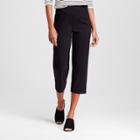 Women's Pull-on Two-pocket Cropped Pants - Zac & Rachel - Black
