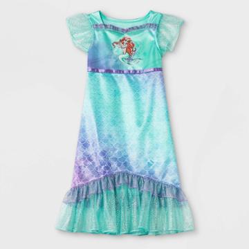 Toddler Girls' The Little Mermaid Ariel Fantasy Nightgown - Green