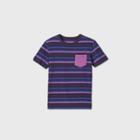 Boys' Striped Short Sleeve T-shirt - Cat & Jack Purple