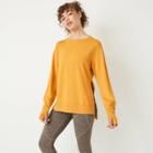 Women's Cozy Side Slit Pullover - Joylab Gold