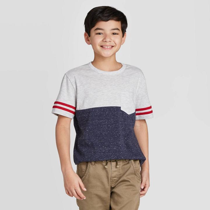 Boys' Stripe T-shirt - Cat & Jack Red/white/blue