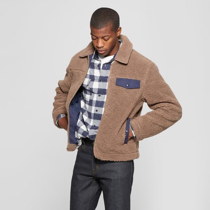 Men's Faux Fur Jacket - Goodfellow & Co