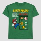 Boys' Super Mario How To Be Awesome Short Sleeve T-shirt - Green