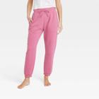 Women's Mid-rise Cotton Fleece Joggers - All In Motion Rose Red