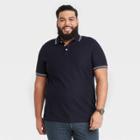 Men's Tall Short Sleeve Collared Polo Shirt - Goodfellow & Co Federal Blue