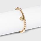 Sugarfix By Baublebar Crystal April Heart Charm Beaded Bracelet - Gold