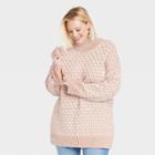 Women's Plus Size Mock Turtleneck Sweater - Knox Rose White