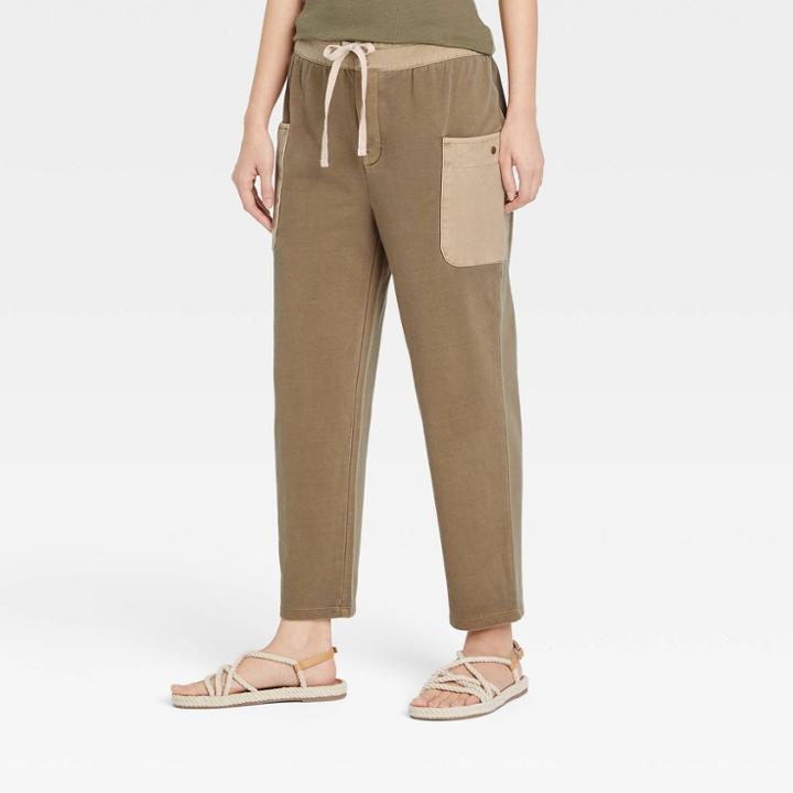Women's High-rise Cargo Utility Tapered Pants - Universal Thread Forest Green