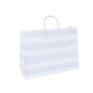 Spritz Large Vogue Stripe Gift Bags Pastel Blue -