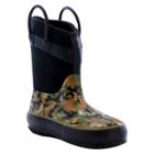 Western Chief Toddler Boys' Wilderness Camo Neoprene Rain Boots - Green