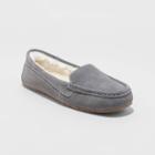 Women's Gemma Genuine Suede Moccasin Slippers - Stars Above Gray