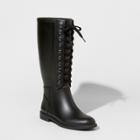 Merona Women's Rachel Lace Up Tall Rain Boots -