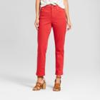 Women's High-rise Straight Jeans - Universal Thread Red